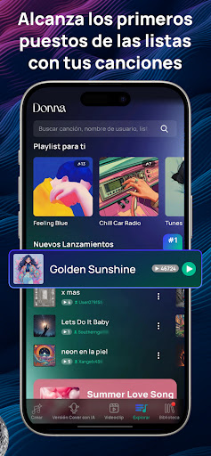 Captura de pantalla de Donna IA Generador de Música