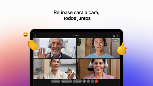 Captura de pantalla de Webex Meetings