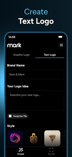 AI Logo Generator - Mark screenshot