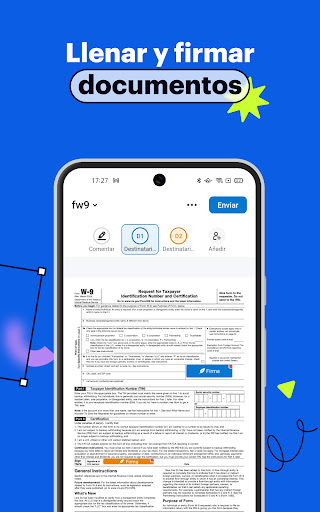 Captura de pantalla de SignNow: firmar documentos PDF