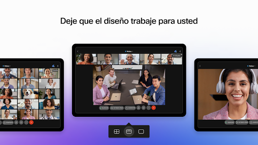 Captura de pantalla de Webex Meetings