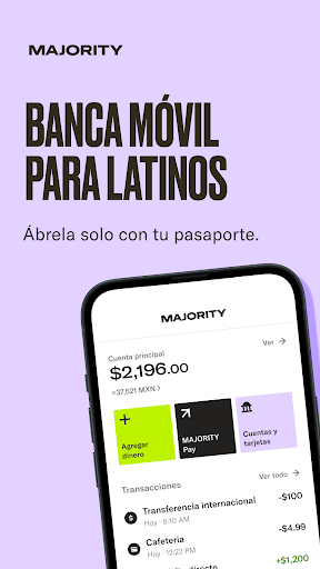 Captura de pantalla de MAJORITY: Banca Móvil