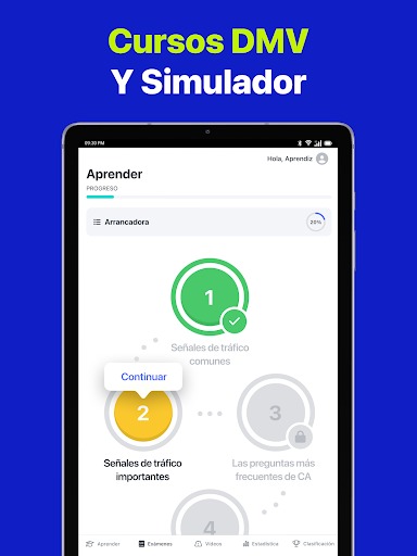 Captura de pantalla de Prueba práctica DMV 2026