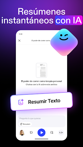 Captura de pantalla de Speechify: Lector de Voz IA