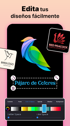 Captura de pantalla de Creador de logos y diseñador