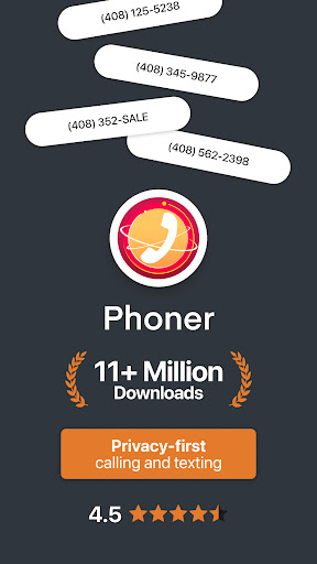 Captura de pantalla de Phoner: Second Phone Number