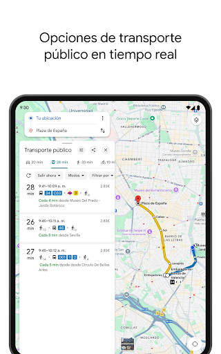 Captura de pantalla de Google Maps