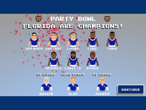 Captura de pantalla de Retro Bowl College