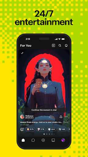 Captura de pantalla de Character AI: Chat, Talk, Text