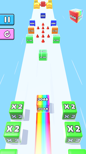 Captura de pantalla de Jelly Run 2048