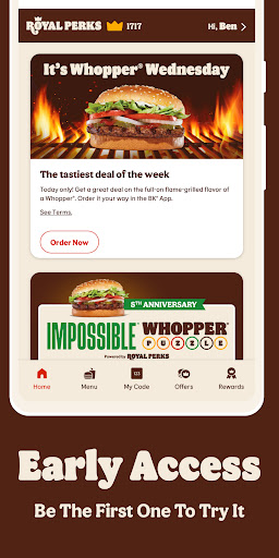 Captura de pantalla de BURGER KING® App