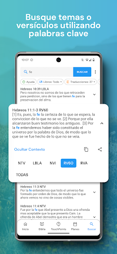 Captura de pantalla de Biblia para la Vida