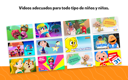 Captura de pantalla de YouTube Kids