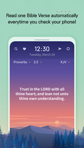 BitBible ENG -Lockscreen+Alarm screenshot