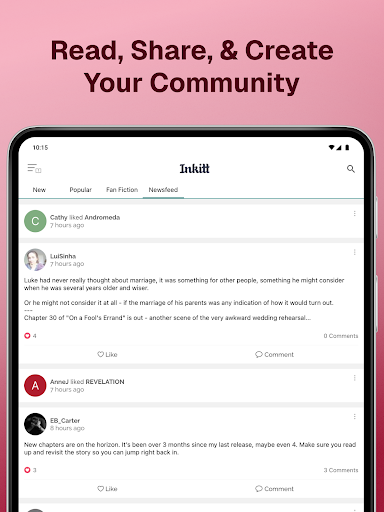 Inkitt: Books, Novels, Stories screenshot