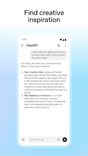 ChatGPT screenshot