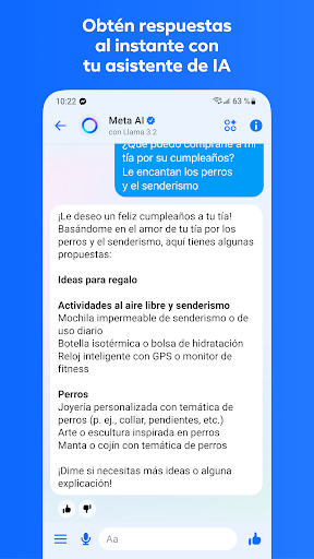 Captura de pantalla de Messenger