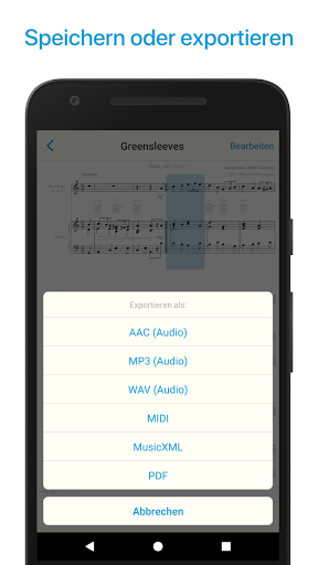 Musik Noten Scanner, Leser app Screenshot