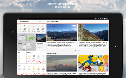 MeteoSwiss Screenshot