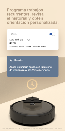 Captura de pantalla de iRobot Home (Classic)