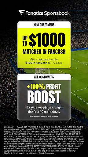 Captura de pantalla de Fanatics Sportsbook & Casino
