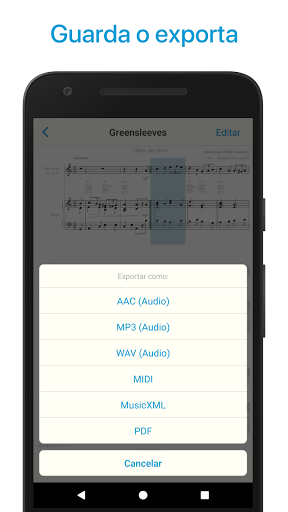 Captura de pantalla de Lector de notas y partituras