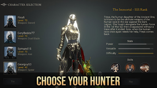 Captura de pantalla de Shadow Hunter: Offline Premium