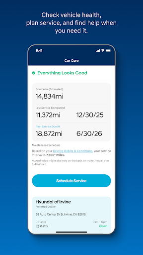 MyHyundai with Bluelink screenshot