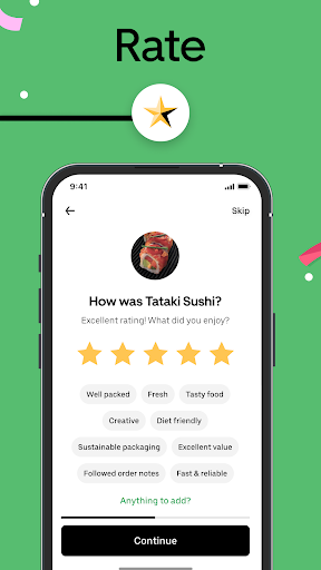 Uber Eats: Essenslieferung Screenshot