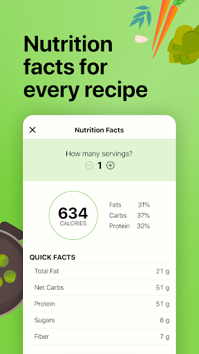 Captura de pantalla de Mealime Meal Plans & Recipes