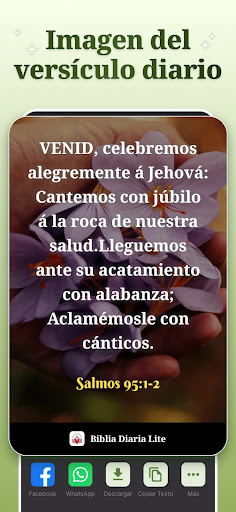 Captura de pantalla de Biblia Diaria Lite-Versión RVR