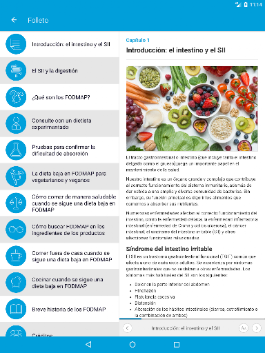 Captura de pantalla de Monash University FODMAP diet