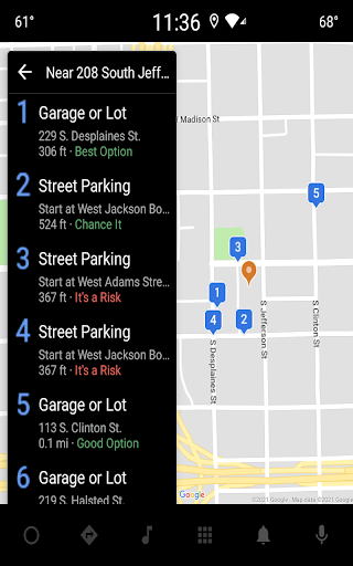 Captura de pantalla de ParkWhiz -- Parking App