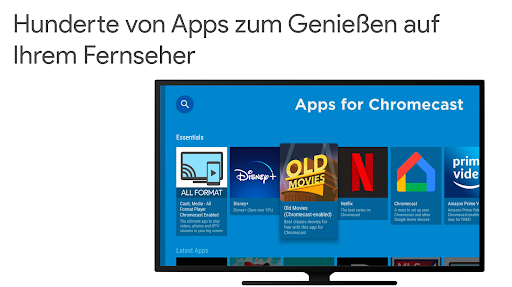 Apps für Chromecast Screenshot