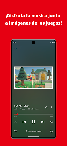 Captura de pantalla de Nintendo Music