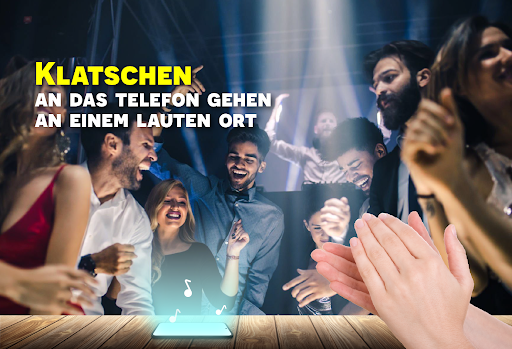 Klatschen zu finden telefon Screenshot