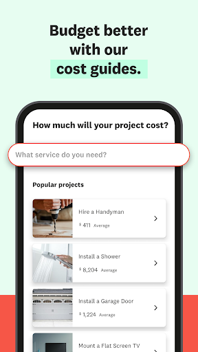 Captura de pantalla de Angi: Hire Home Service Pros