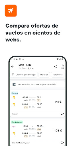 Captura de pantalla de KAYAK: Vuelos, Hoteles, Coches