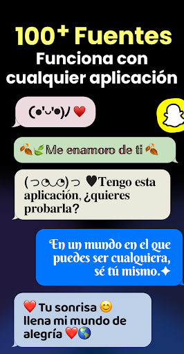 Captura de pantalla de Teclado fonts: Letras y fuente