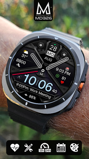 Captura de pantalla de MD326 3D Modern Watch Face