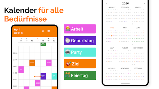Schlichter Kalender Screenshot