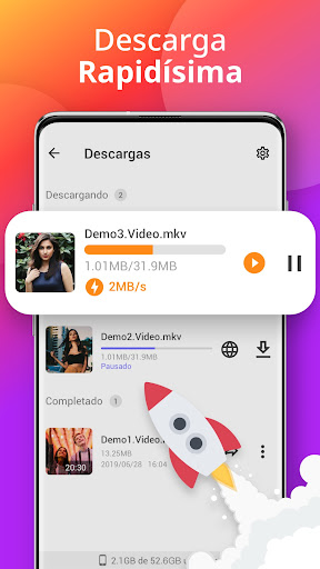 Captura de pantalla de Descargador