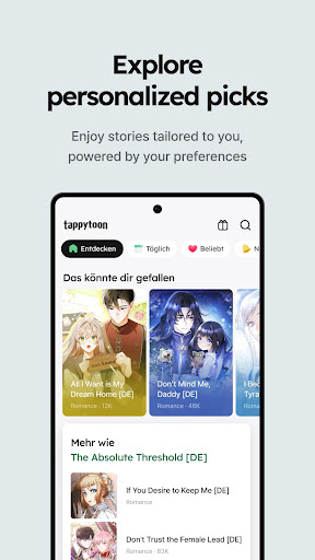 Tappytoon Comics & Webtoons Screenshot