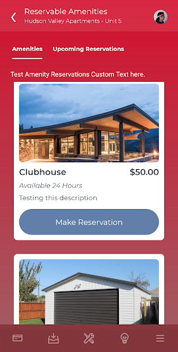 Resident Portal Screenshot