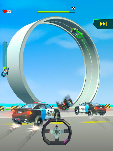 Captura de pantalla de Crazy Rush 3D - A correr