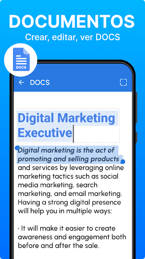 Captura de pantalla de Office App - Word, DOCX, PDF