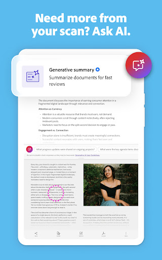 Adobe Scan AI PDF Scanner, OCR screenshot