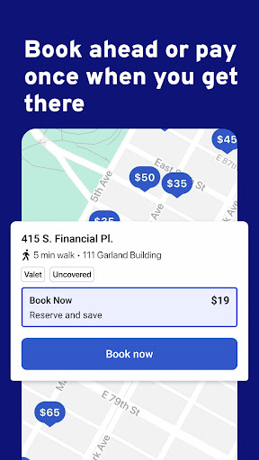 Captura de pantalla de ParkWhiz -- Parking App