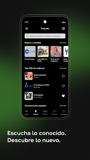 Captura de pantalla de radio.es - radio y podcast