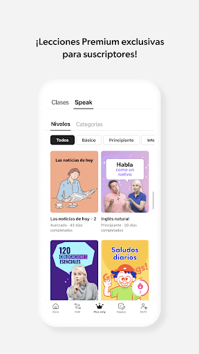 Captura de pantalla de Cake - Aprende idiomas